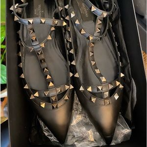 Rockstud caged Valentino flats